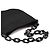 Prada Borsa a tracolla con catena in nylon Tessuto nero 1996 - vista 10