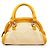 Céline Borsa Tote beige gialla effetto croc embossed - vista 5