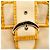Céline Borsa Tote beige gialla effetto croc embossed - vista 6