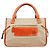 Chloé Borsa Tote in pelle e tela beige e marrone