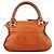 Chloé Borsa Marcie 2-Way in pelle marrone chiaro - vista 3