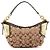 Coach 6424 Borsa a tracolla hobo borchiata Signature Beige Brown - vista 3