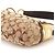 Coach 6424 Borsa a tracolla hobo borchiata Signature Beige Brown - vista 8