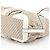 Céline Borsa Tote in pelle Macadam Beige White - vista 11
