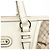 Céline Borsa Tote in pelle Macadam Beige White - vista 7