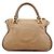 Chloé Borsa a tracolla Marcie grande in pelle marrone chiaro - vista 3