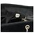 Prada Borsa Tote in nylon e pelle di vitello nera con catena - vista 14