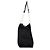 Prada Borsa Tote in nylon e pelle di vitello nera con catena - vista 2