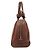 Chloé Borsa Tote in pelle marrone con manico a nodo - vista 2