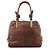 Chloé Borsa Tote in pelle marrone con manico a nodo - vista 3