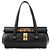 Gucci 114993 Borsa a spalla Bamboo Bullet in pelle nera