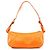 Céline Borsa a tracolla in pelle goffrata arancione - vista 3