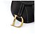 Dior Borsetta da vita Saddle in pelle di vitello nera - vista 3