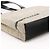 Prada Borsa Tote in pelle Canapa Beige Black Primavera 1999 - vista 7