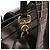 Marc Jacobs Borsa Tote in pelle verniciata marrone scuro con manico croc - vista 8