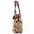 Coach 12466 Borsa Tote Hamptons in pitone beige e bordeaux - vista 2