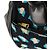Marc Jacobs Borsa Bowling in velluto a coste leopardata blu navy e turchese - vista 7