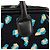 Marc Jacobs Borsa Bowling in velluto a coste leopardata blu navy e turchese - vista 8