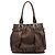 Céline Borsa Tote Pillow in pelle marrone scuro