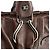 Céline Borsa Tote Pillow in pelle marrone scuro - vista 7