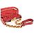 Marc Jacobs Borsa a tracolla Little Stam in pelle trapuntata rossa - vista 10