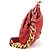 Marc Jacobs Borsa a tracolla Little Stam in pelle trapuntata rossa - vista 2