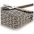 Fendi Borsa a spalla Baguette FF Zucchino Beige Navy - vista 9