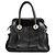 Héloïse Chloé Heloise Tote Bag aus schwarzem gestepptem Lackleder - Ansicht 3