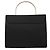 Prada Borsa Tote Black Tessuto Metallo - vista 3