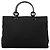 Prada Saco Tote 1998 Black Tessuto Mare Nylon com pegas de resina