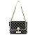 Marc Jacobs  mala de ombro com aba em couro acolchoado preto e branco
