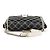 Marc Jacobs  mala de ombro com aba em couro acolchoado preto e branco - vista 4