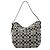 Coach Borsa a tracolla 6845 Grey Black Signature Canvas - vista 3