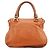 Chloé Borsa a tracolla Marcie in pelle marrone - vista 3