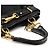 Coach Borsa Tote Hamptons 12454 in pelle patchwork nera - vista 9