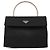 Prada Borsa a mano in nylon Tessuto Metal nero