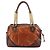 Marc Jacobs Bolsa Bowling em couro acolchoado Tan Burgundy - vista 3