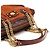Marc Jacobs Bolsa Bowling em couro acolchoado Tan Burgundy - vista 9