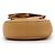 Marc Jacobs Bolsa crossbody com aba em couro granulado bege - vista 5