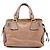 Chloé Borsa Tote in pelle borchiata marrone chiaro - vista 3