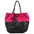 Chloé Borsa tote in pelle scamosciata rosa e nera con nappe