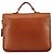Coach Borsa Briefcase Colebrooke Turnlock in pelle Tan 5181 - vista 3