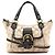 Coach Borsa Soho 2-Way in tela Signature Beige Brown