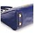 Marc by Marc Jacobs Borsa Bowling Classic 2-Way in pelle blu - vista 8