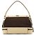 Prada Borsa a tracolla con struttura in tela marrone e beige Autunno 2000 - vista 3