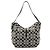 Coach Borsa a Tracolla Hobo 6845 Grey Black Signature Canvas - vista 3