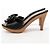 Yves Saint Laurent Mules Nadja in pelle nera Autunno 2004 EU 37 - vista 2
