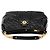 Marc Jacobs Bolsa de Ombro de Couro Acolchoado Preta com Corrente - vista 4
