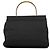 Prada Borsa Tessuto Metal con manico superiore Navy Gold - vista 4