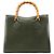 Gucci 002 8260 Borsa Tote Diana Bamboo in pelle verde